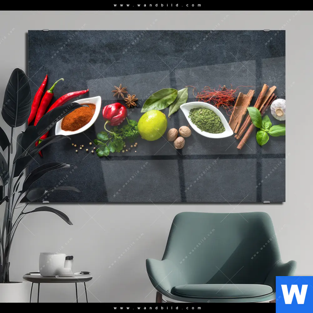 Acrylglasbild | Aromen der Weltküche | Querformat