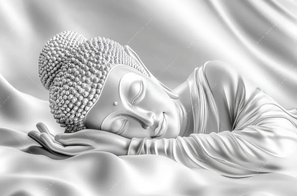Acrylglasbild | Buddha - Stille des Erwachens | Querformat - Image 5