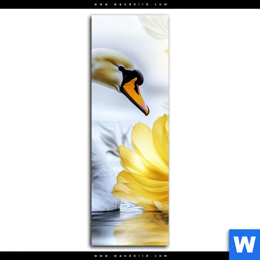 Acrylglasbild | Der Schwan - Seeromantik | Schmal - Image 2