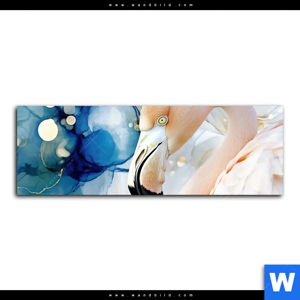 Acrylglasbild | Flamingo - Exotische Schönheit | Panorama - Image 2
