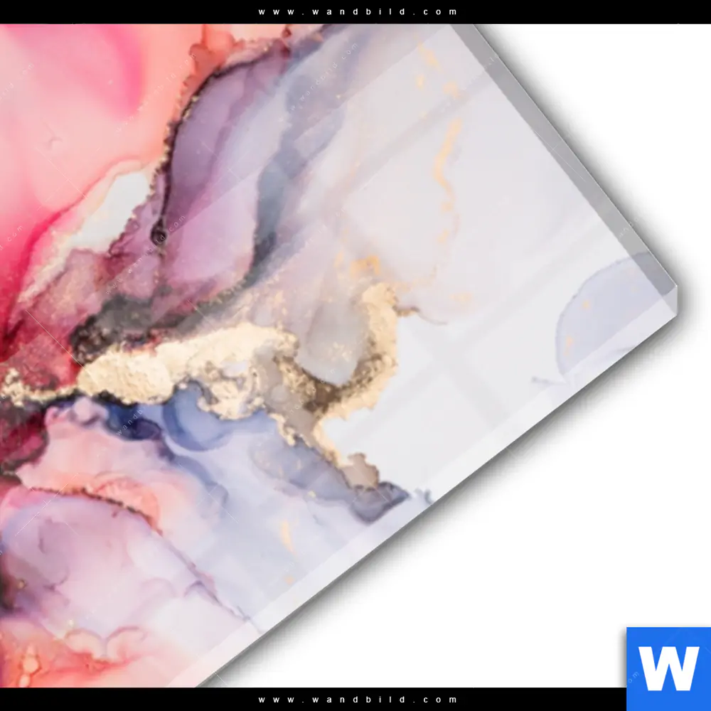 Acrylglasbild | Fluid Art - Blüten der Fantasie | Schmal - Image 3