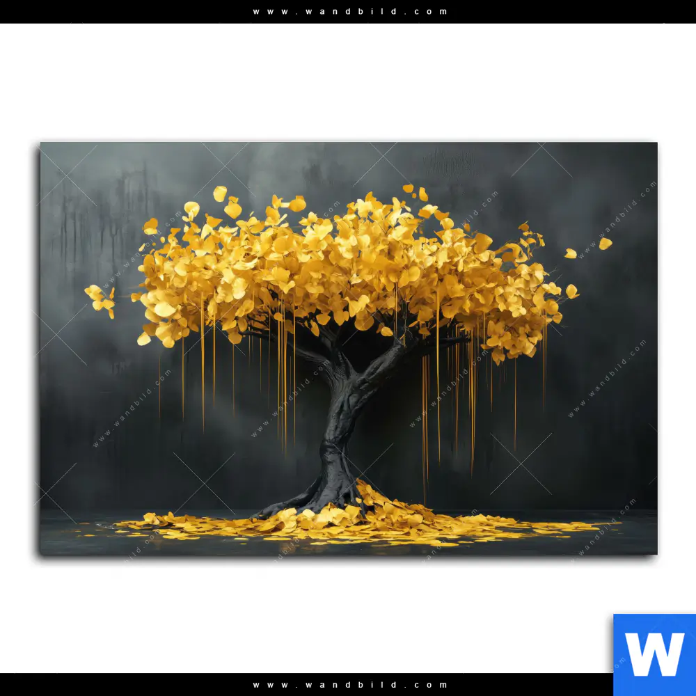 Acrylglasbild | Goldener Lebensbaum | Querformat - Image 2