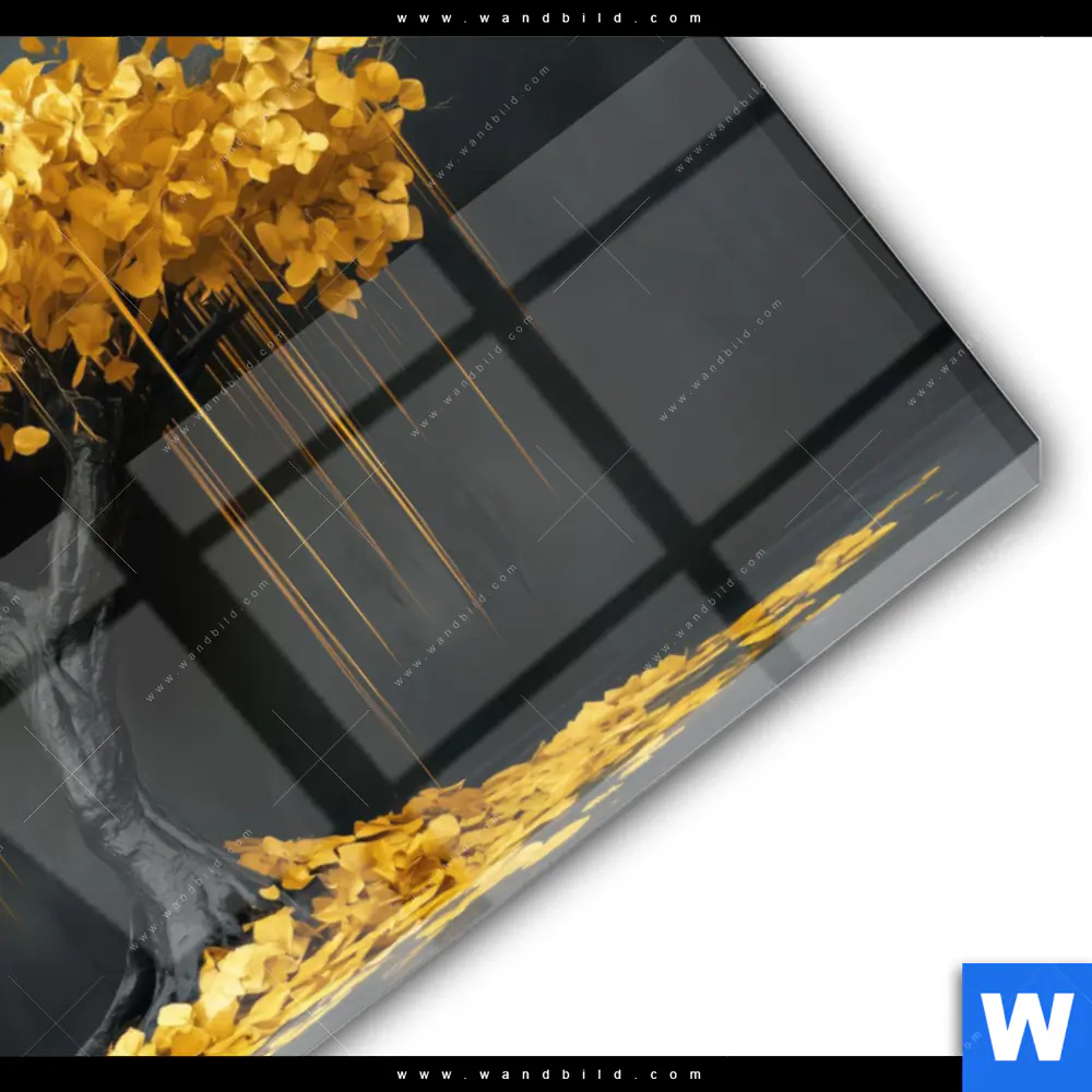 Acrylglasbild | Goldener Lebensbaum | Querformat - Image 3