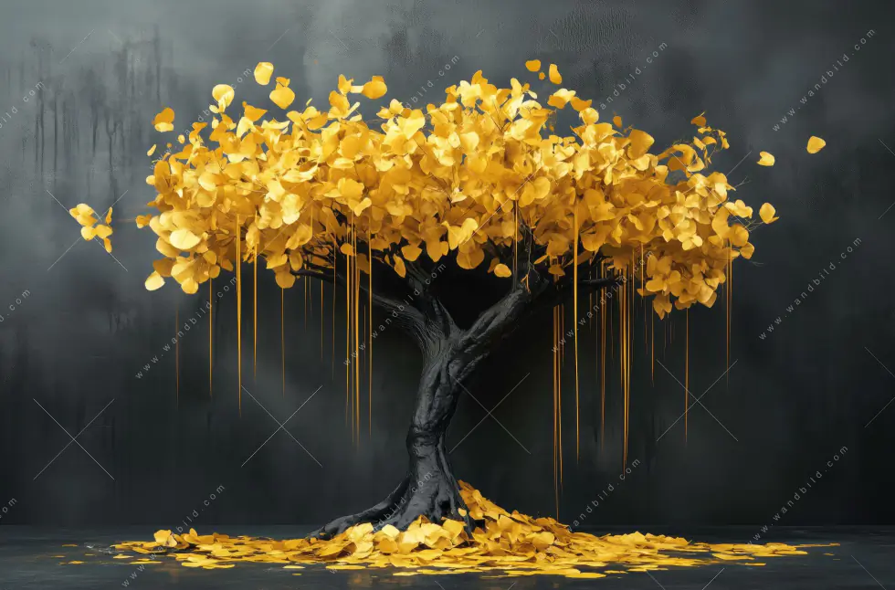 Acrylglasbild | Goldener Lebensbaum | Querformat - Image 5