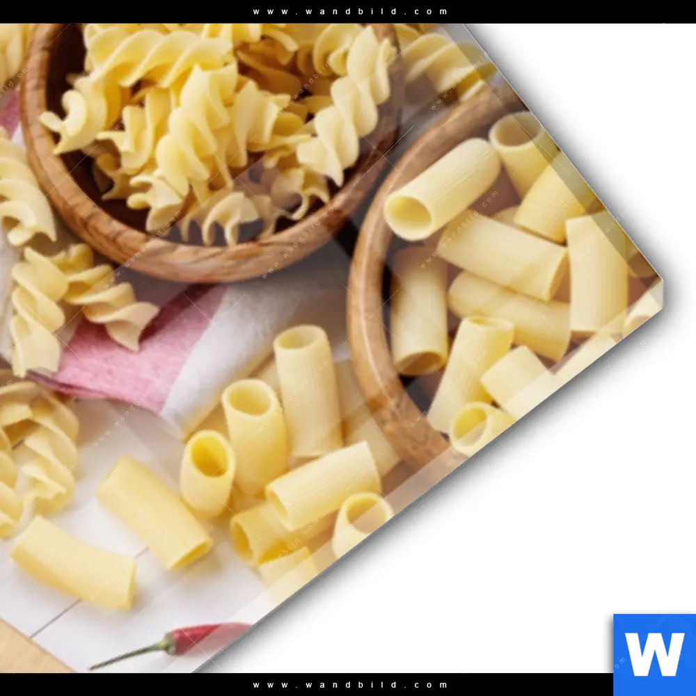 Acrylglasbild | Italienische Pasta Vielfalt | Panorama - Image 3