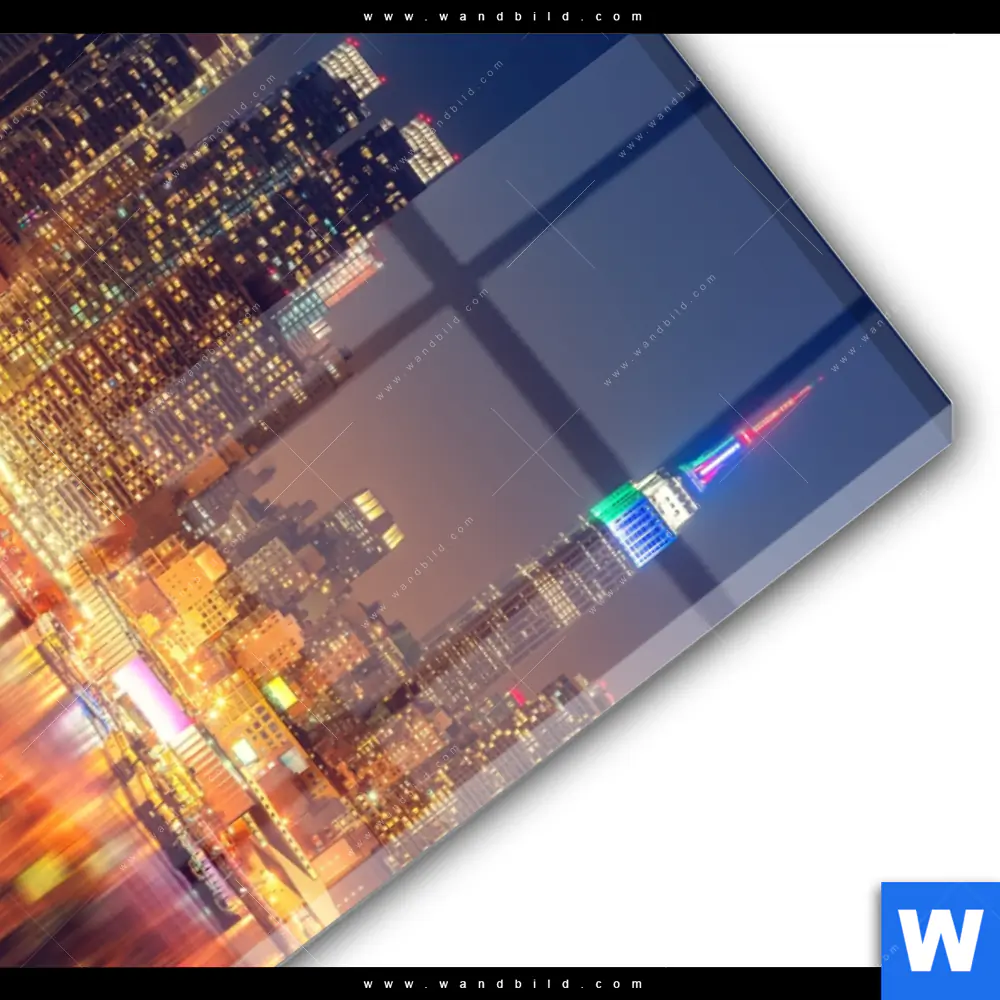 Acrylglasbild | Manhattan bei Nacht | Hochformat - Image 3