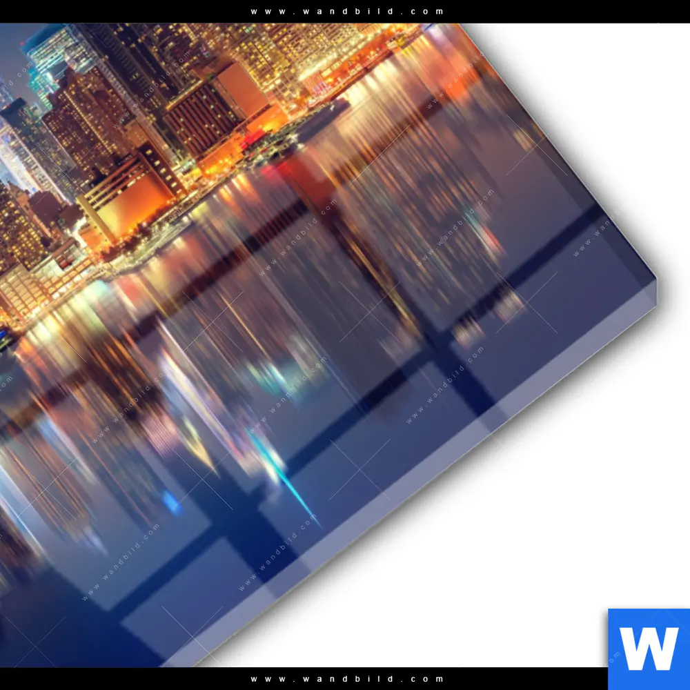 Acrylglasbild | Manhattan bei Nacht | Querformat - Image 3