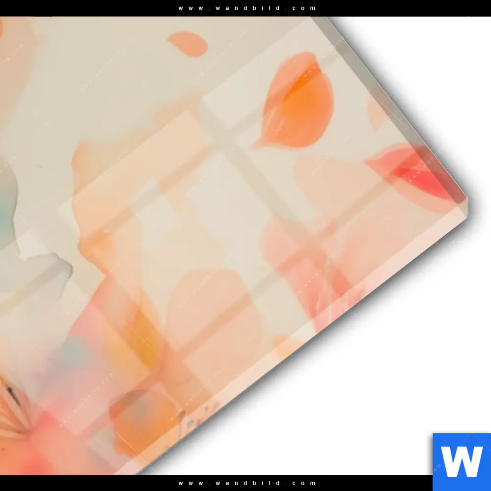 Acrylglasbild | Meditativer Buddha in Blumen | Panorama - Image 3