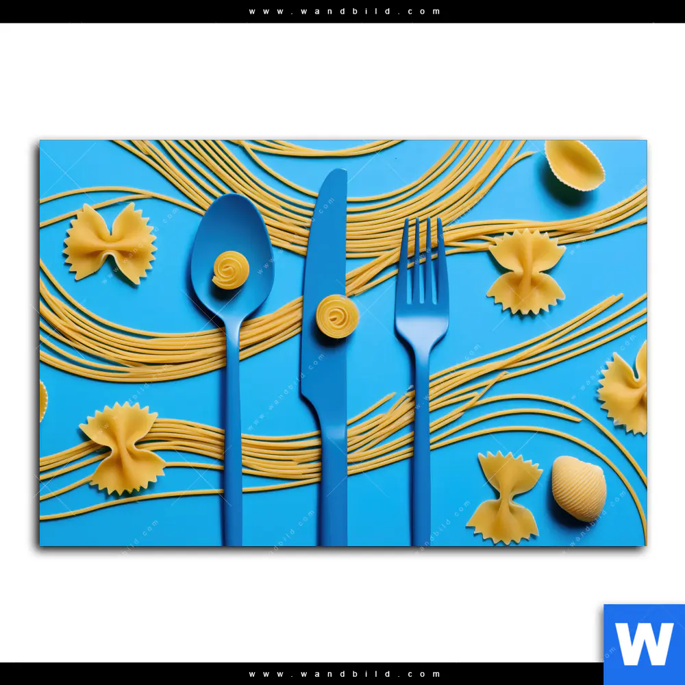 Acrylglasbild | Pasta-Design - Moderne Küchenkunst | Querformat - Image 2