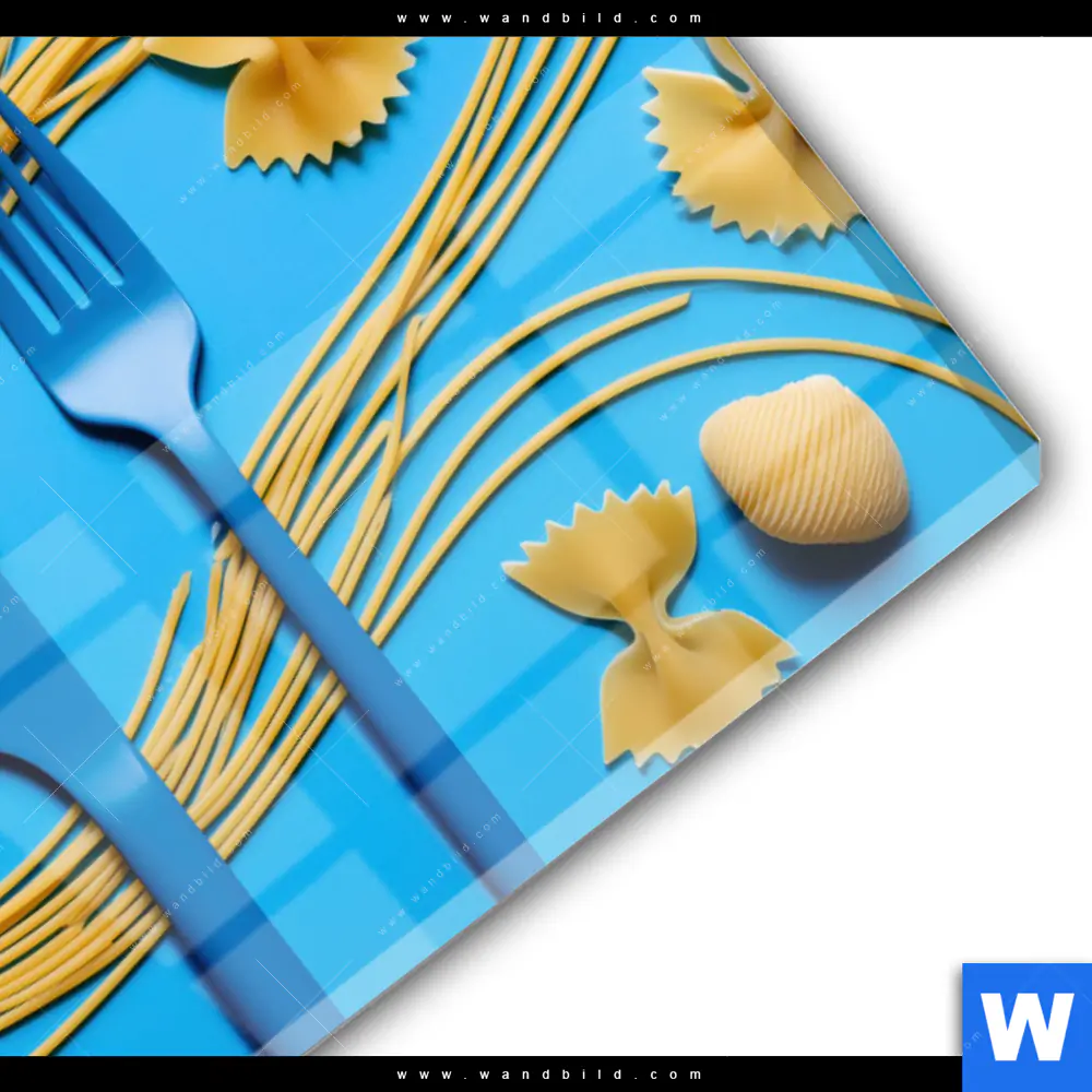 Acrylglasbild | Pasta-Design - Moderne Küchenkunst | Querformat - Image 3