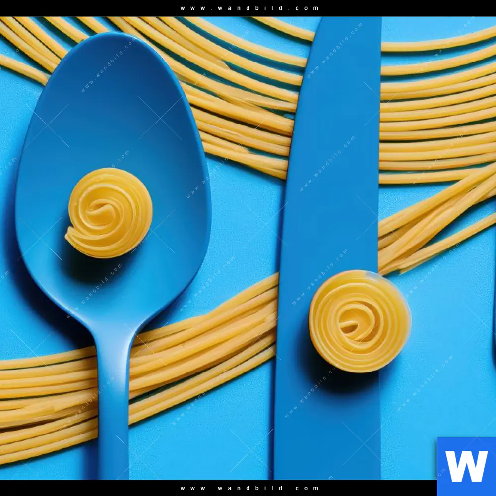 Acrylglasbild | Pasta-Design - Moderne Küchenkunst | Querformat - Image 4