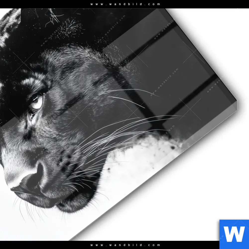 Acrylglasbild | Schwarzer Panther | Quadrat - Image 3