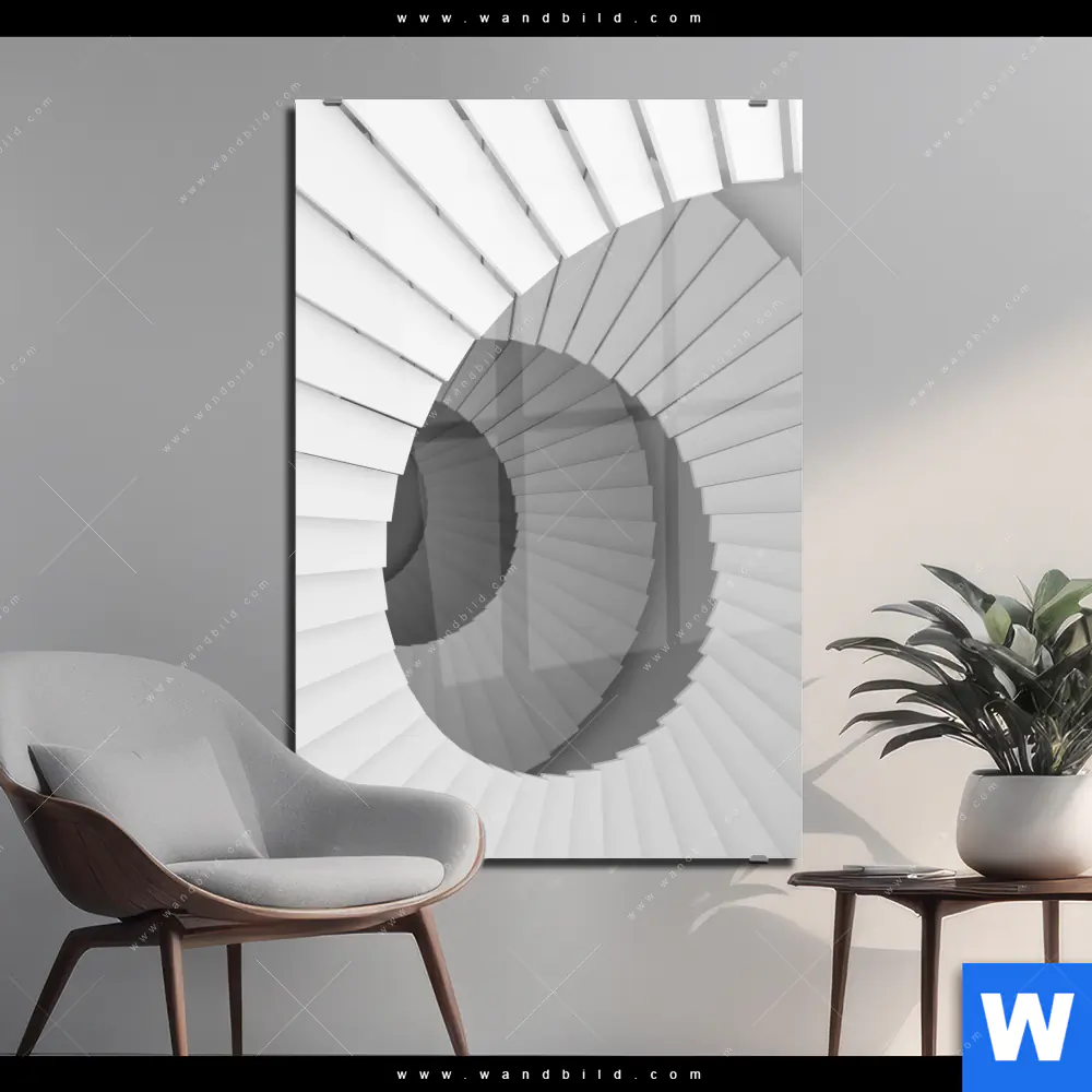 Acrylglasbild | Spirale der Moderne | Hochformat
