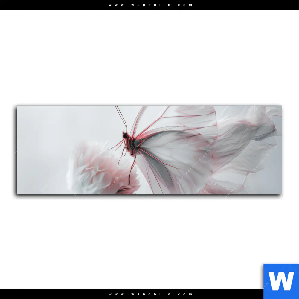 Acrylglasbild | Zarter Schmetterling | Panorama - Image 2