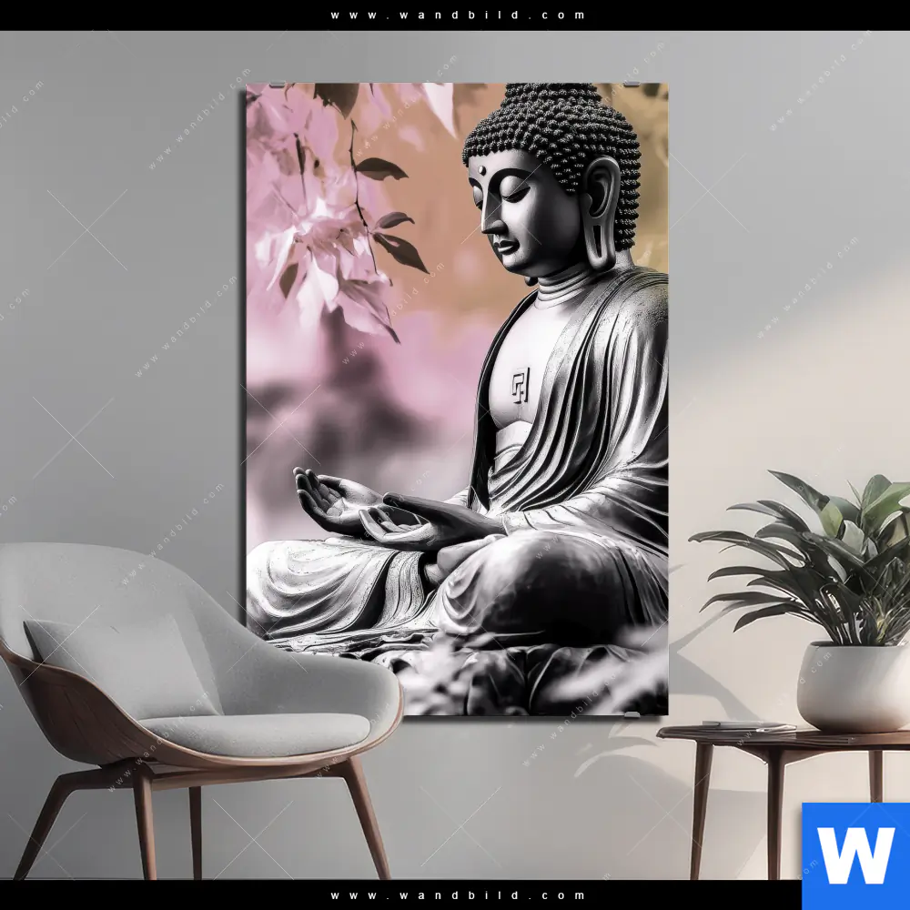 Alu-Dibond Bild | Buddha in stiller Harmonie | Hochformat