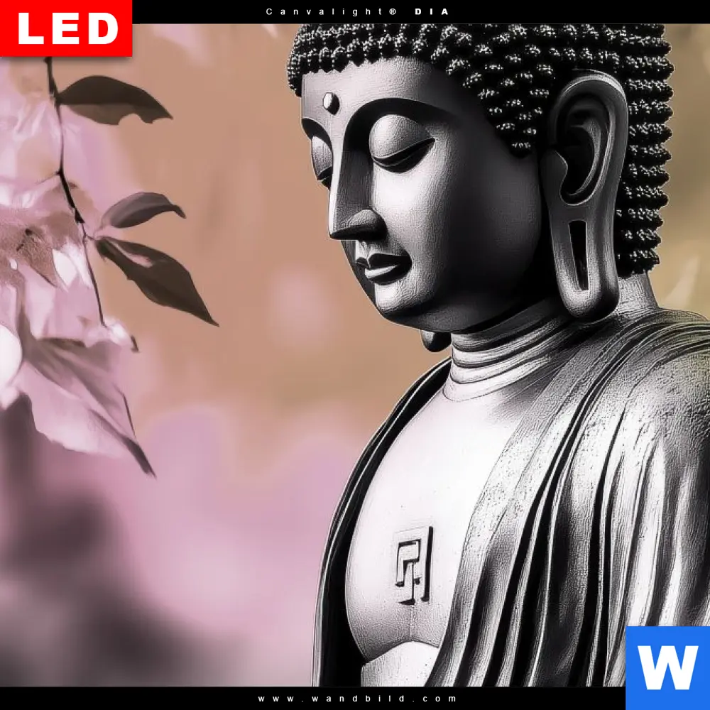 Alu-Dibond Bild | Buddha in stiller Harmonie | Hochformat - Image 4