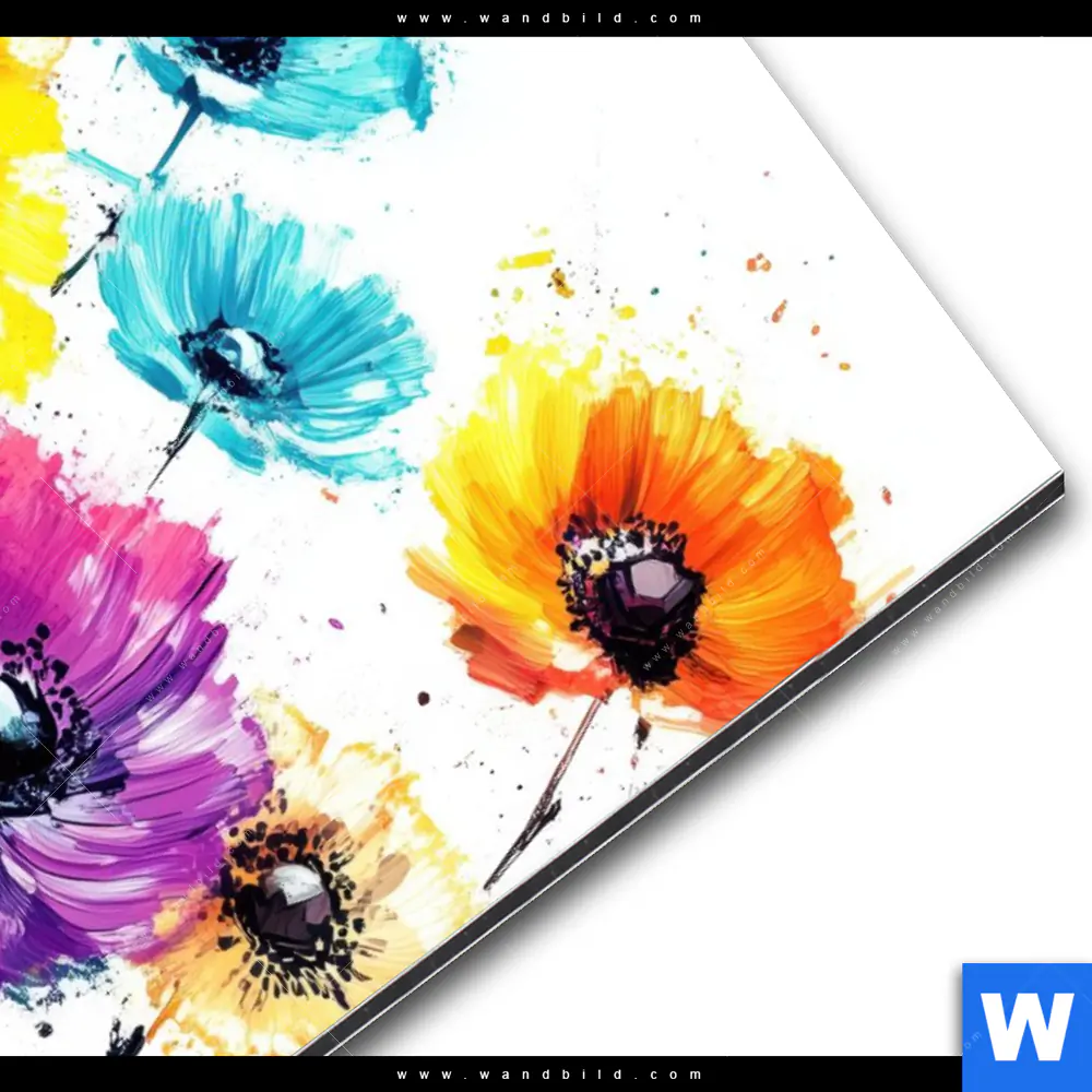 Alu-Dibond Bild | Bunte Blütenexplosion | Hochformat - Image 3