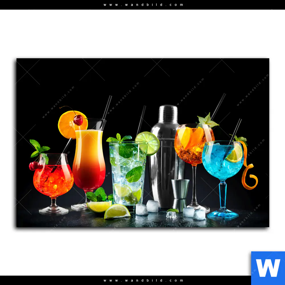 Alu-Dibond Bild | Bunte Cocktailträume | Querformat - Image 2