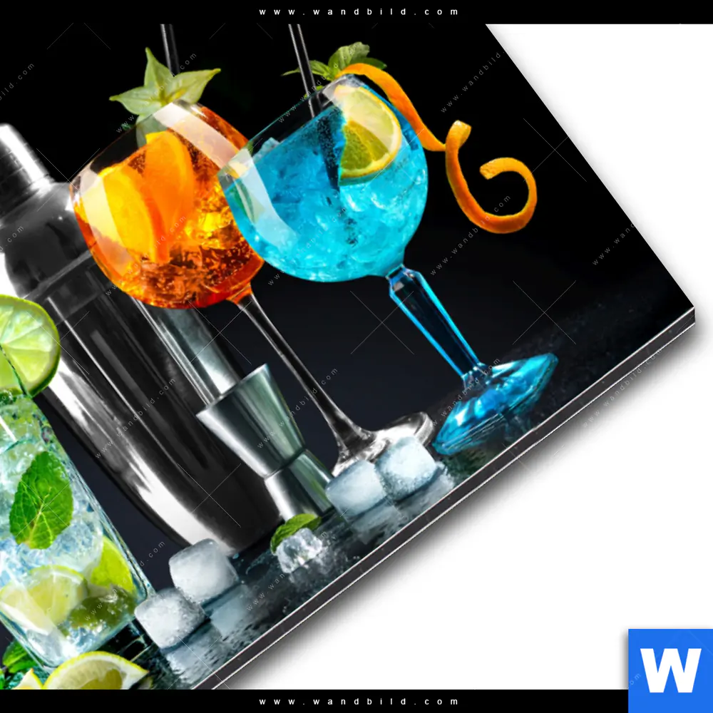 Alu-Dibond Bild | Bunte Cocktailträume | Querformat - Image 3