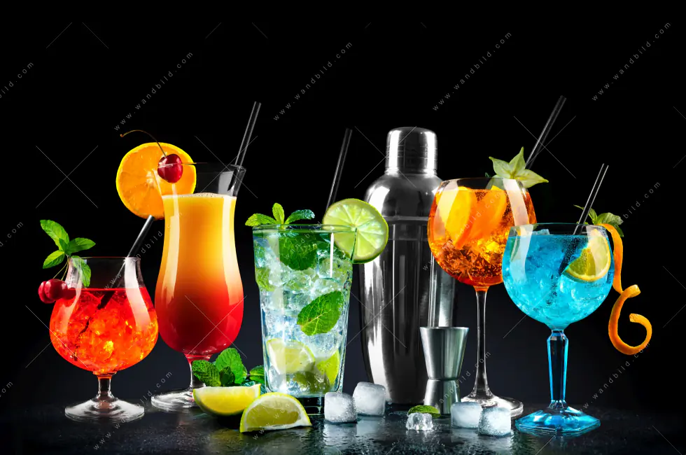 Alu-Dibond Bild | Bunte Cocktailträume | Querformat - Image 5
