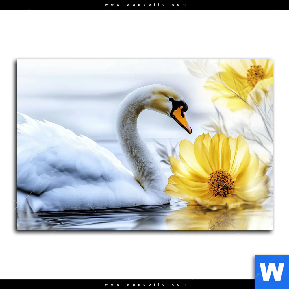 Alu-Dibond Bild | Der Schwan - Seeromantik | Querformat - Image 2