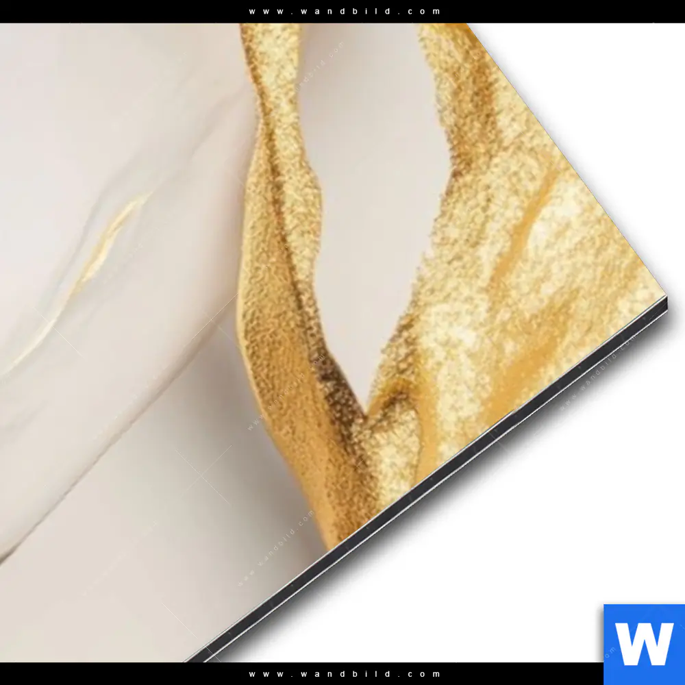 Alu-Dibond Bild | Die Frau - Goldene Aura | Schmal - Image 3