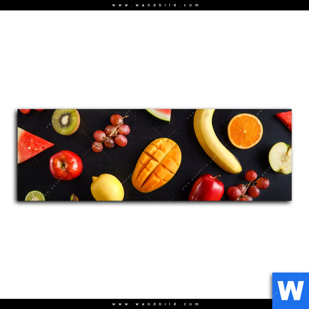 Alu-Dibond Bild | Früchte - Gesunde Ernährung | Panorama - Image 2