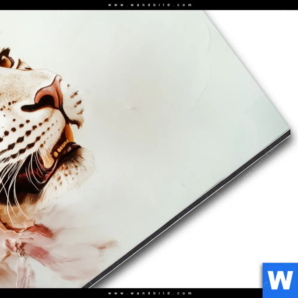 Alu-Dibond Bild | Leopard in Farbexplosion | Querformat - Image 3