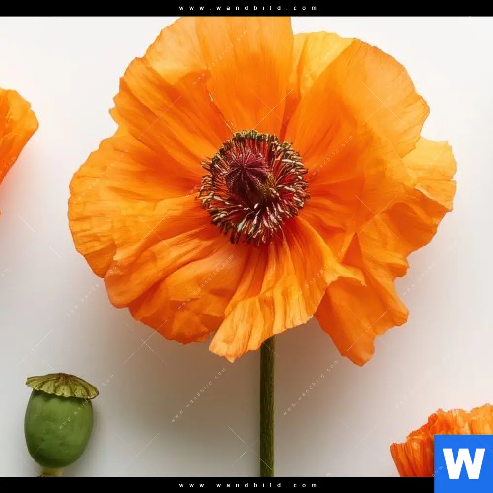 Alu-Dibond Bild | Mohnblumen in voller Blüte | Quadrat - Image 4