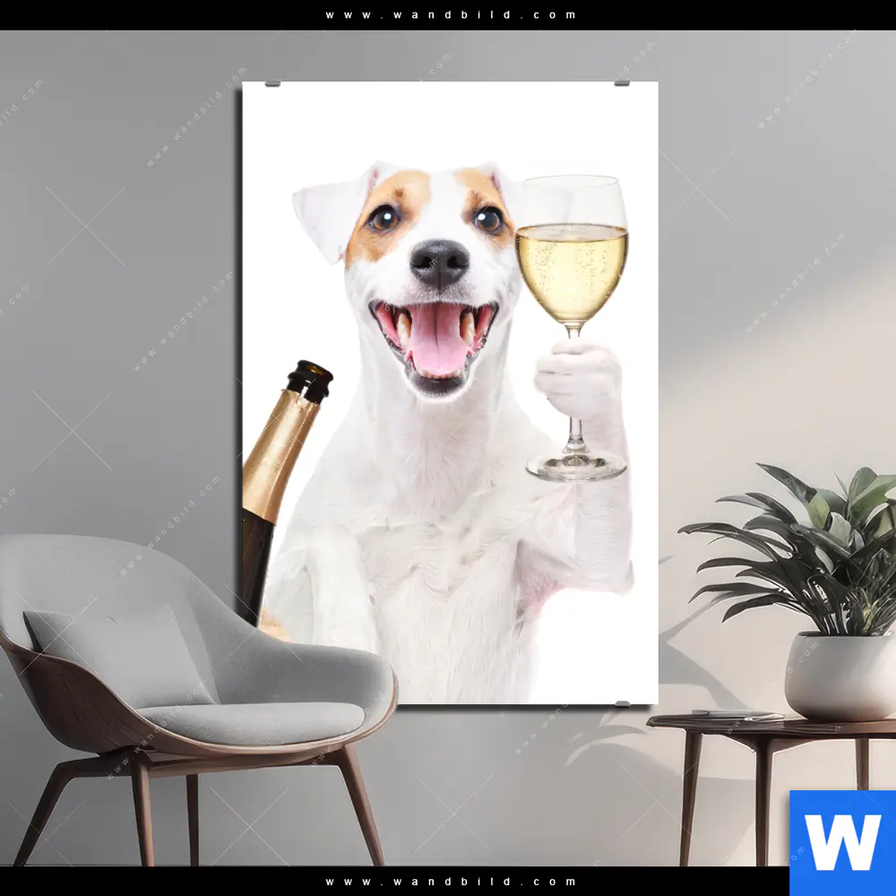 Alu-Dibond Bild | Prost - tierische Party | Hochformat