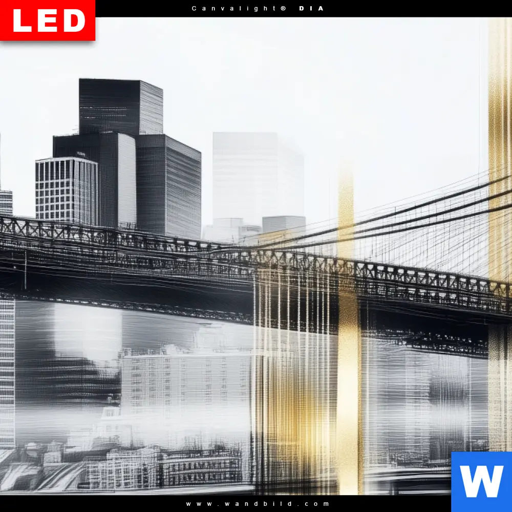 Alu-Dibond Bild | Stadt der goldenen Träume | Querformat - Image 4