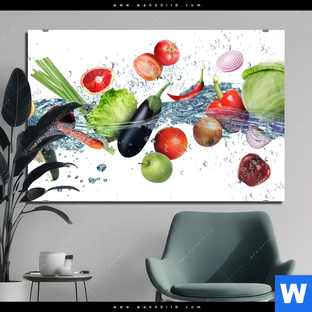 Alu-Dibond Bild | Vitamine in Bewegung | Querformat