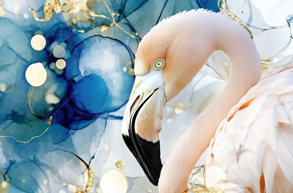 Aluminiumbild gebürstet | Flamingo - Exotische Schönheit | Panorama - Image 5
