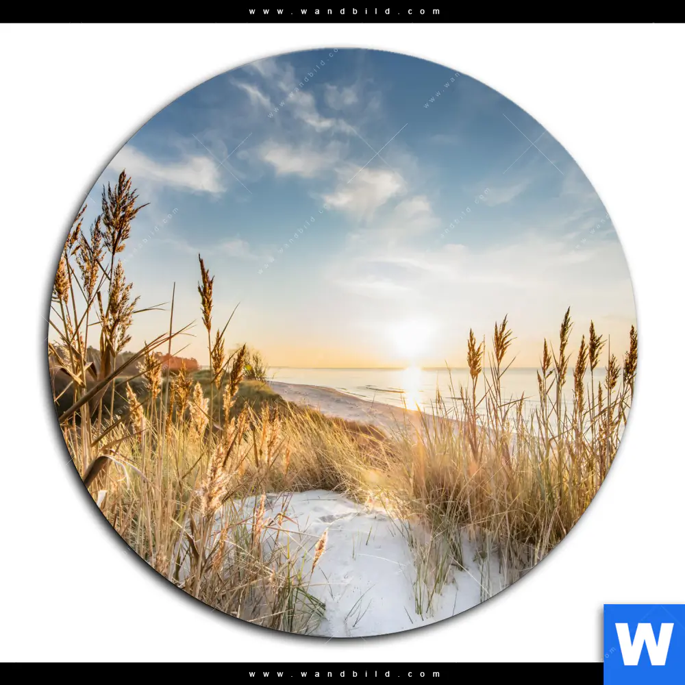 Aluminiumbild gebürstet | Urlaub am Meer | Rund - Image 2