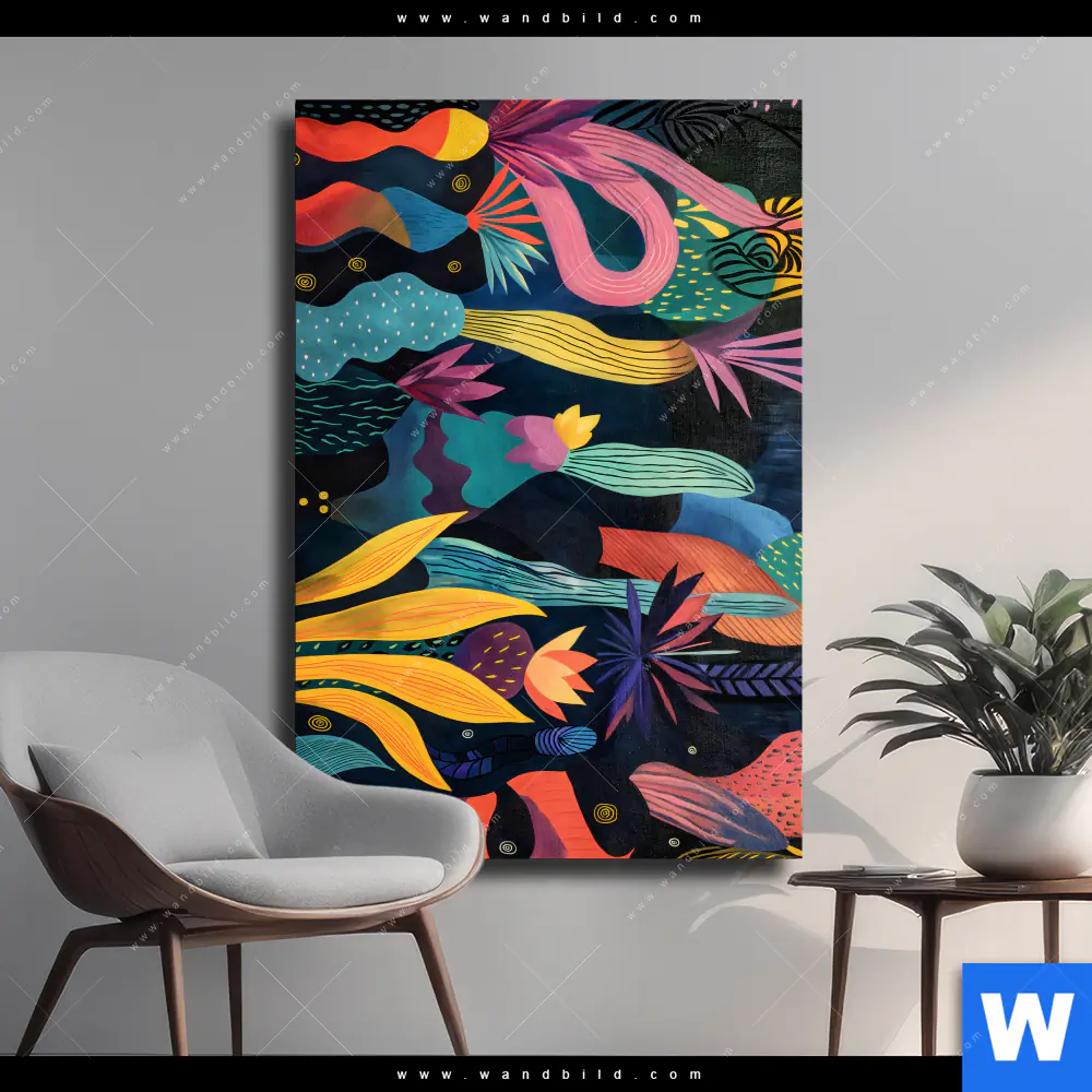 Leinwandbild | Abstrakte Natur | Hochformat
