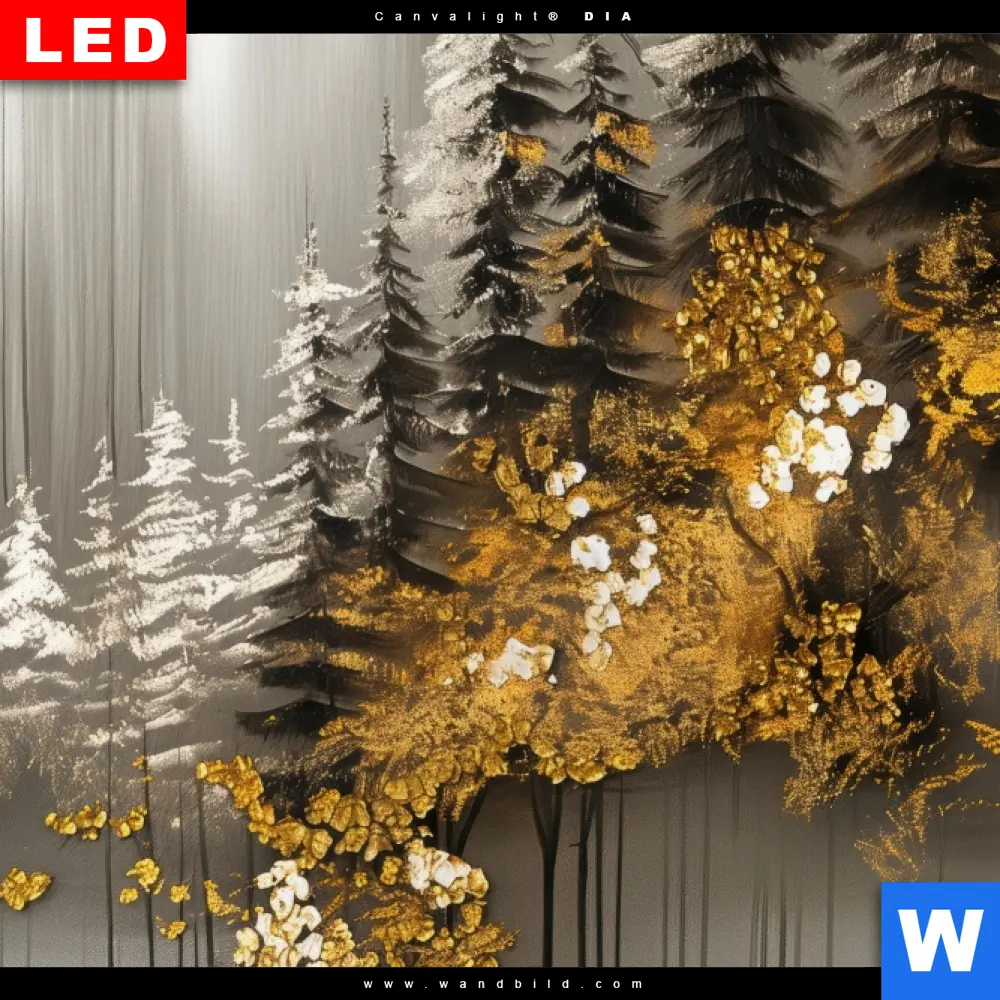 Leinwandbild | Abstrakte Tannen | Schmal - Image 4