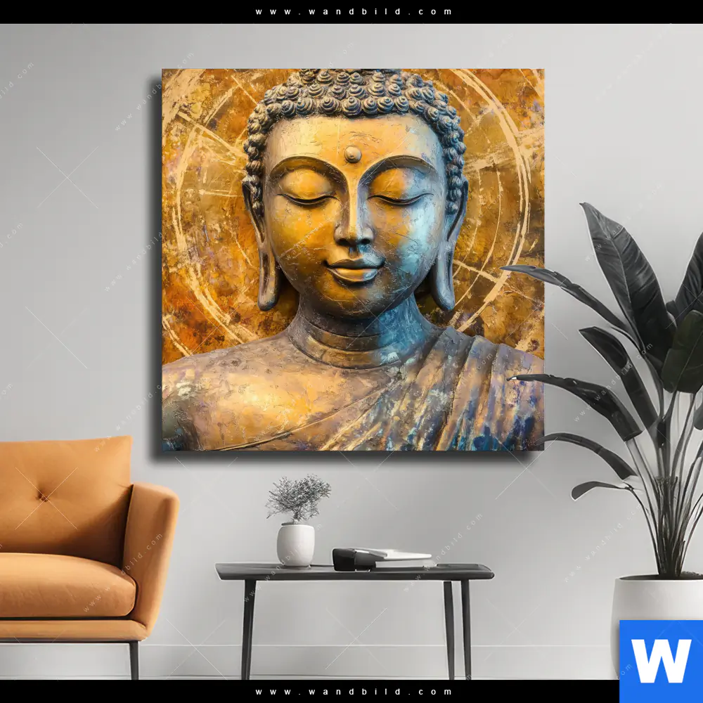 Leinwandbild | Buddha - Innerer Frieden | Quadrat