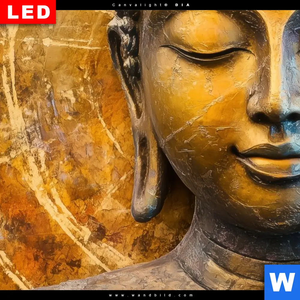 Leinwandbild | Buddha - Innerer Frieden | Quadrat - Image 4