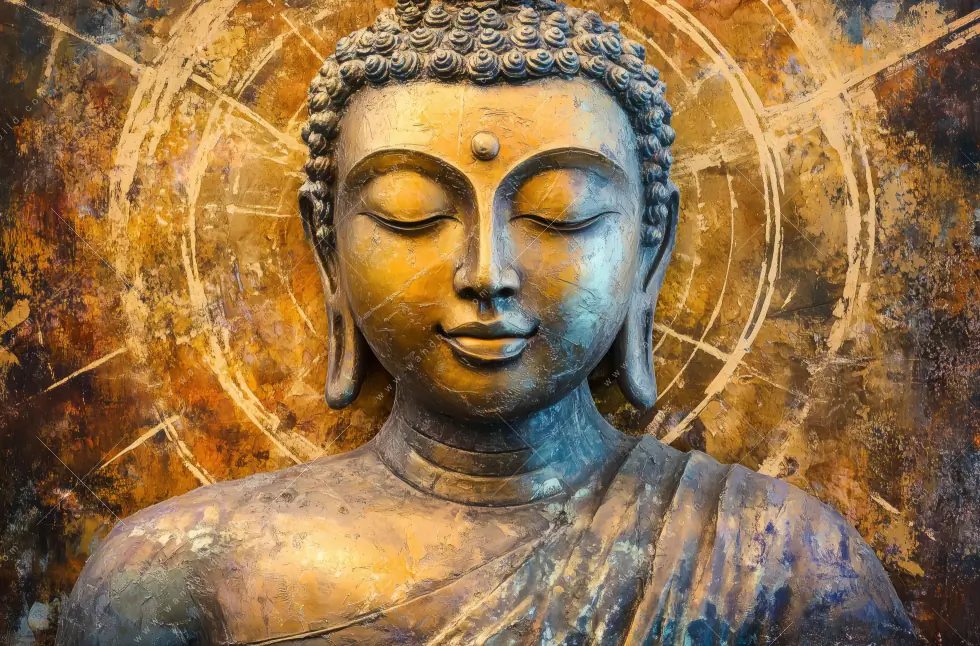 Leinwandbild | Buddha - Innerer Frieden | Quadrat - Image 5
