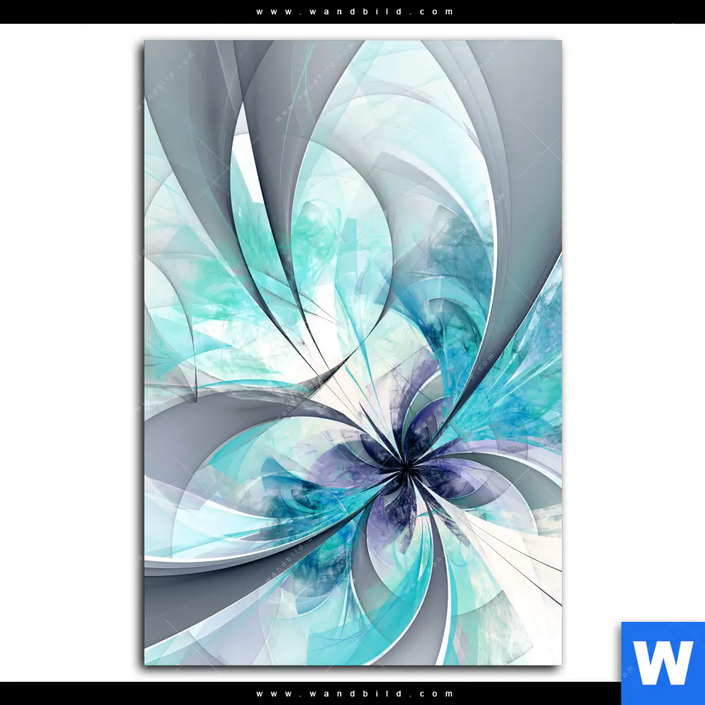 Leinwandbild | Digitale Blumen No.3 | Hochformat - Image 2