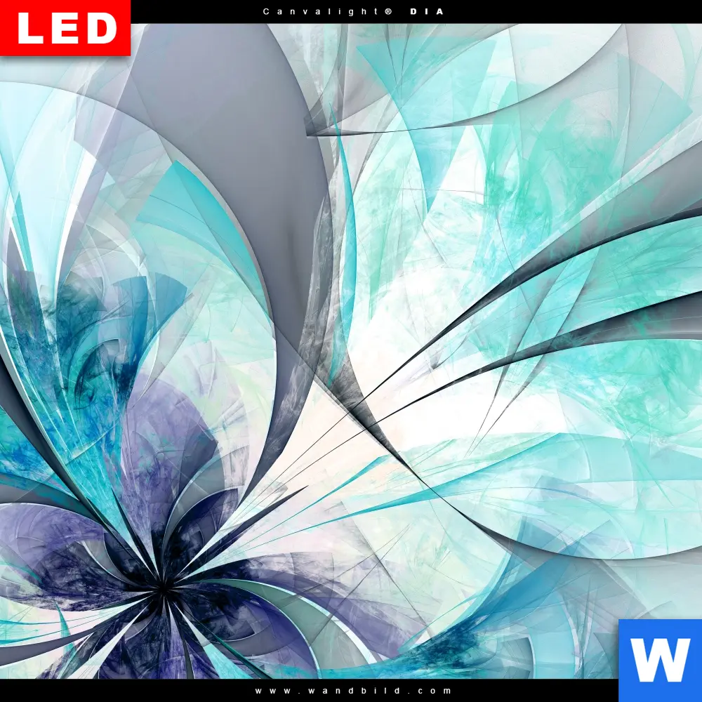 Leinwandbild | Digitale Blumen No.3 | Hochformat - Image 4
