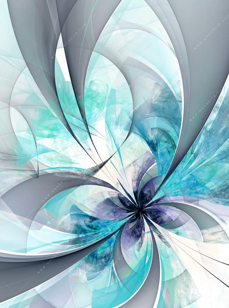 Leinwandbild | Digitale Blumen No.3 | Hochformat - Image 5
