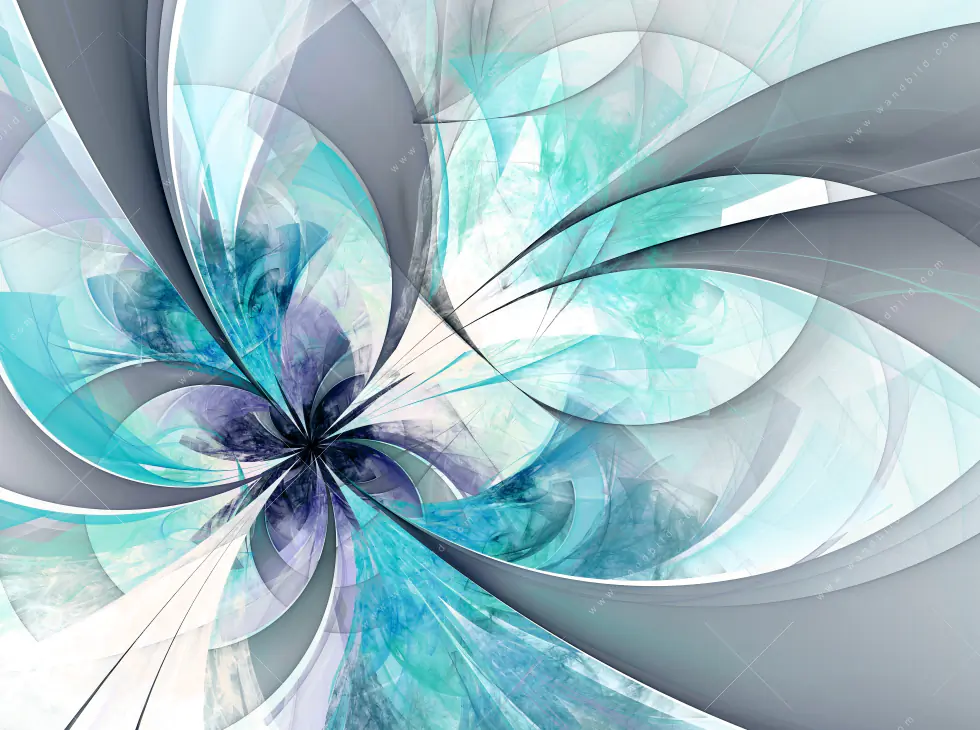 Leinwandbild | Digitale Blumen No.3 | Quadrat - Image 5