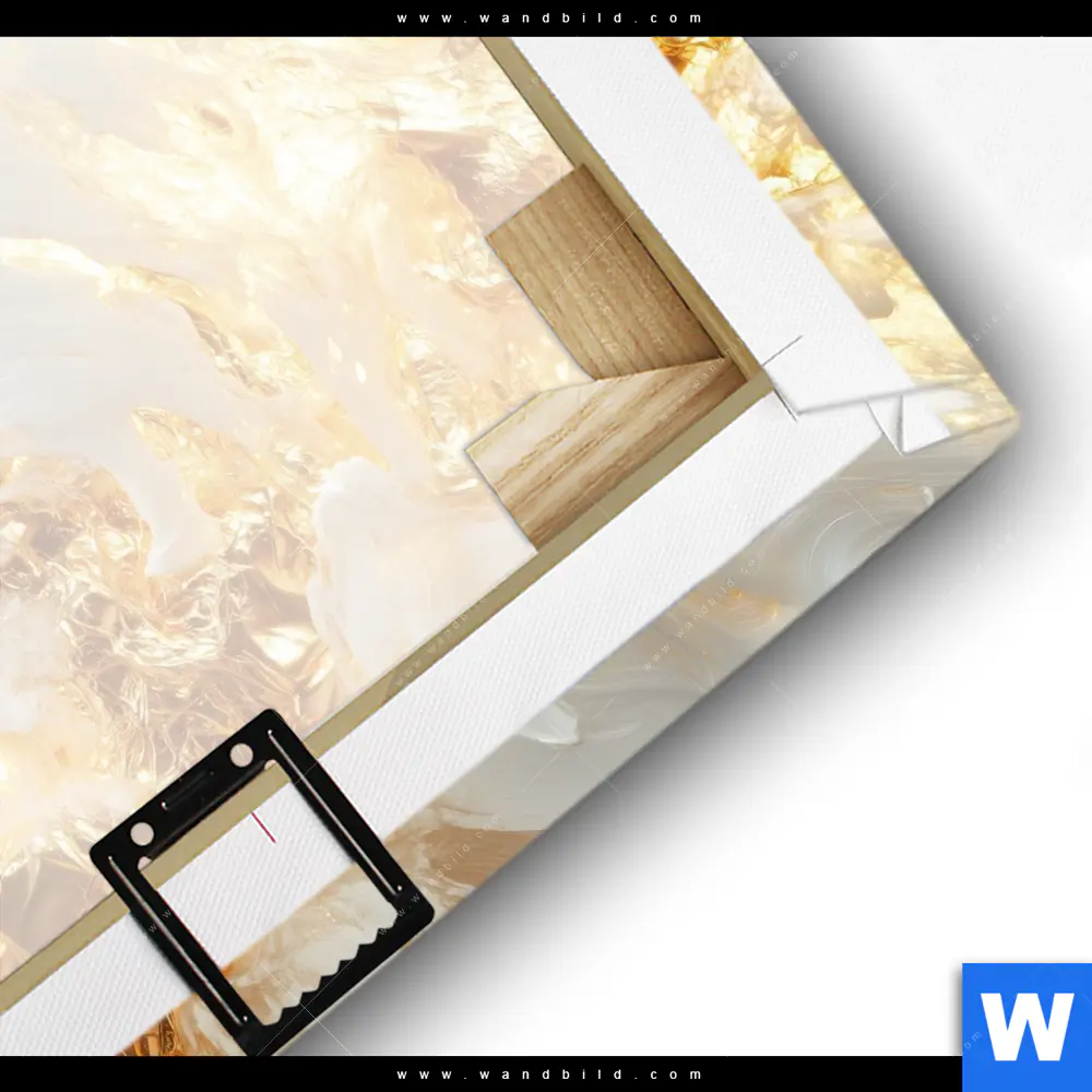 Leinwandbild | Edle Farbexplosion Gold | Quadrat - Image 3