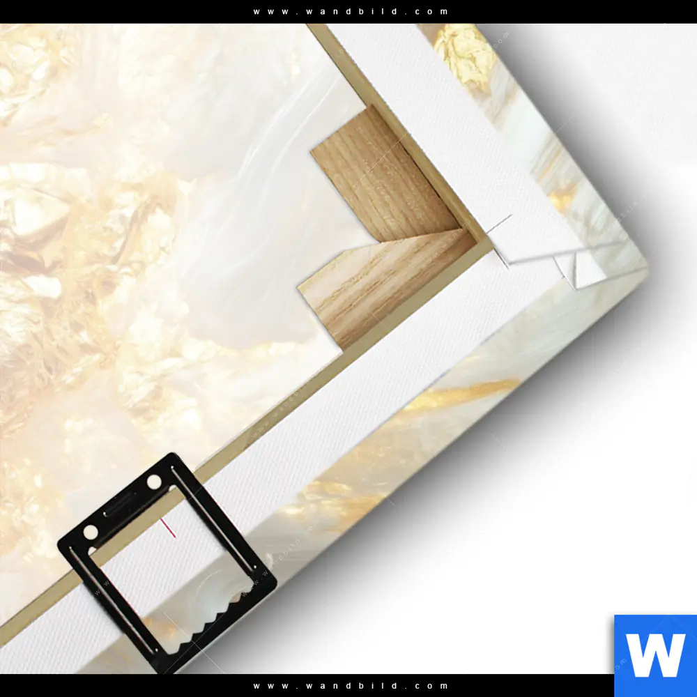 Leinwandbild | Edle Farbexplosion Gold | Querformat - Image 3