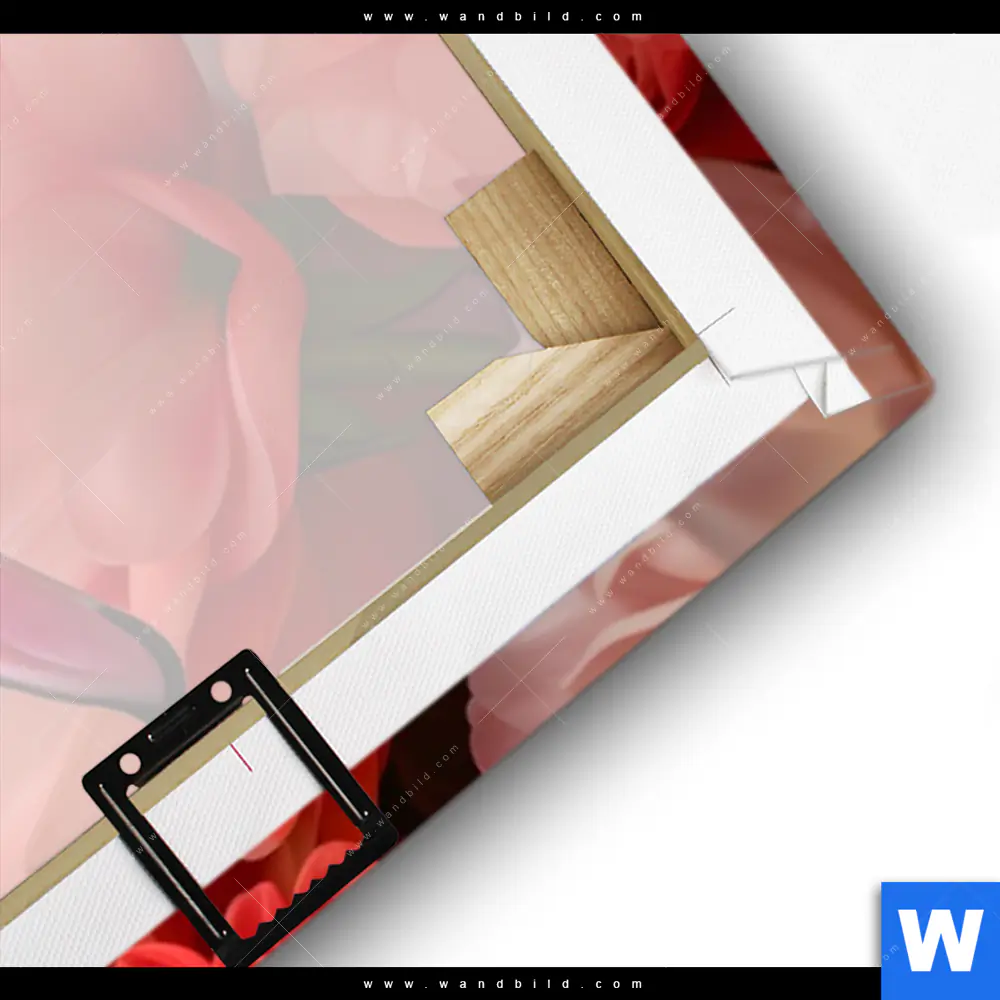 Leinwandbild | Eleganter Schwan mit Blumen | Panorama - Image 3