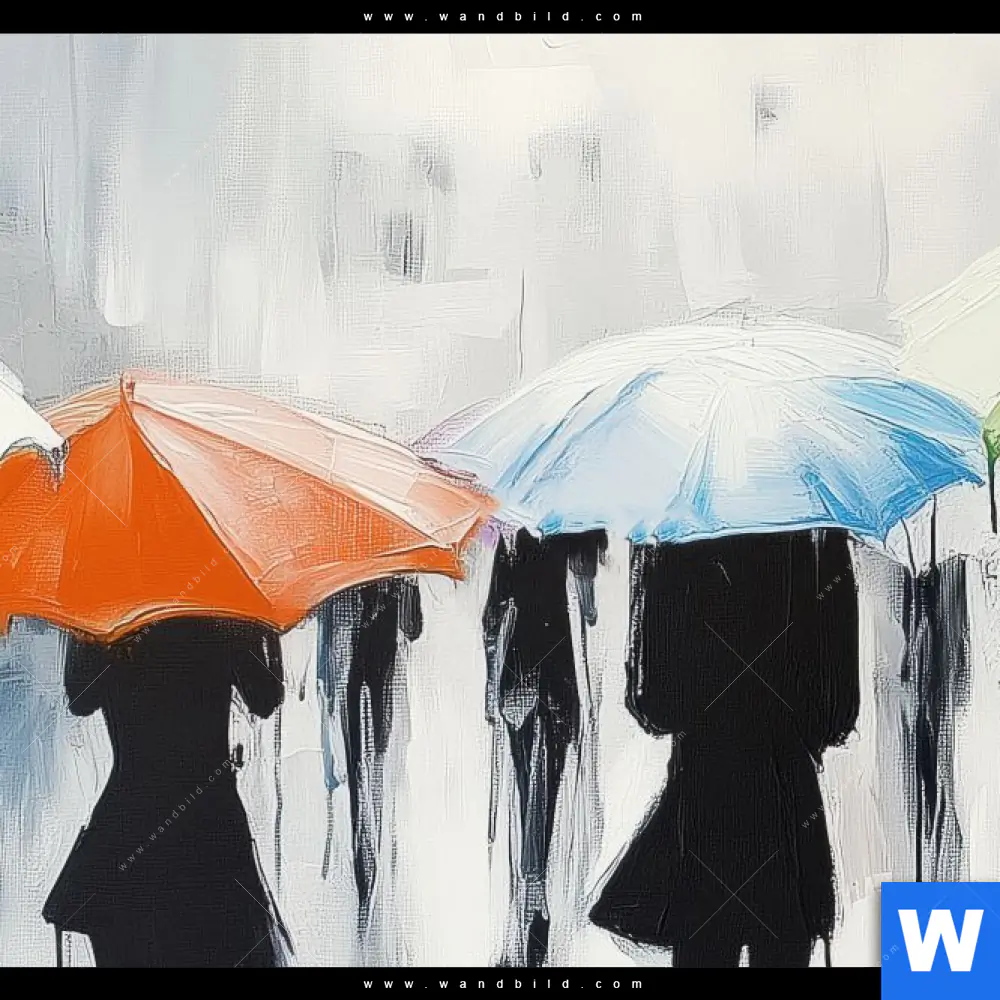 Leinwandbild | Farben im Regen | Schmal - Image 4
