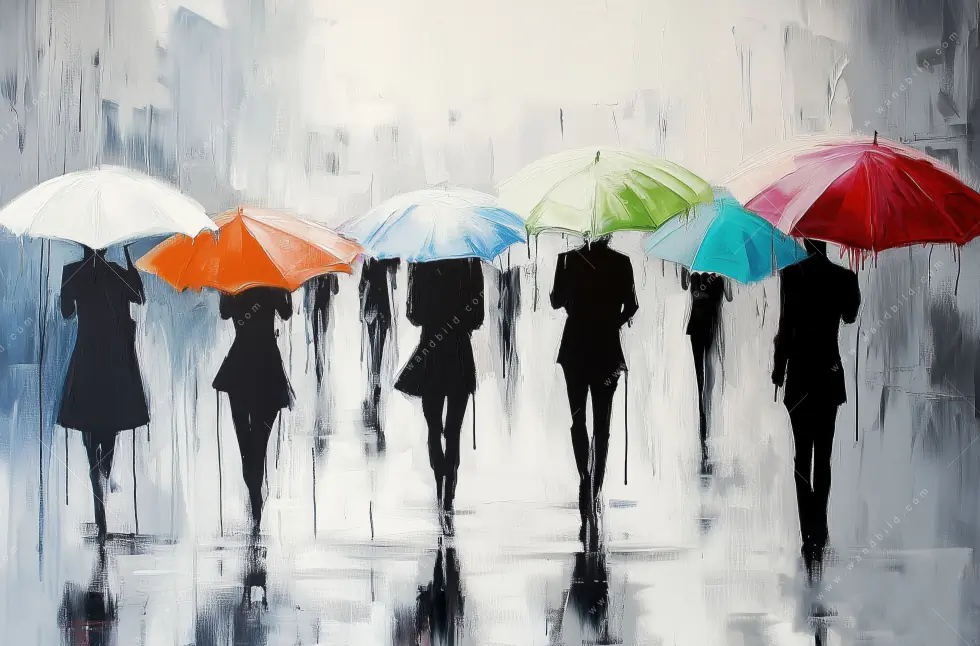 Leinwandbild | Farben im Regen | Schmal - Image 5