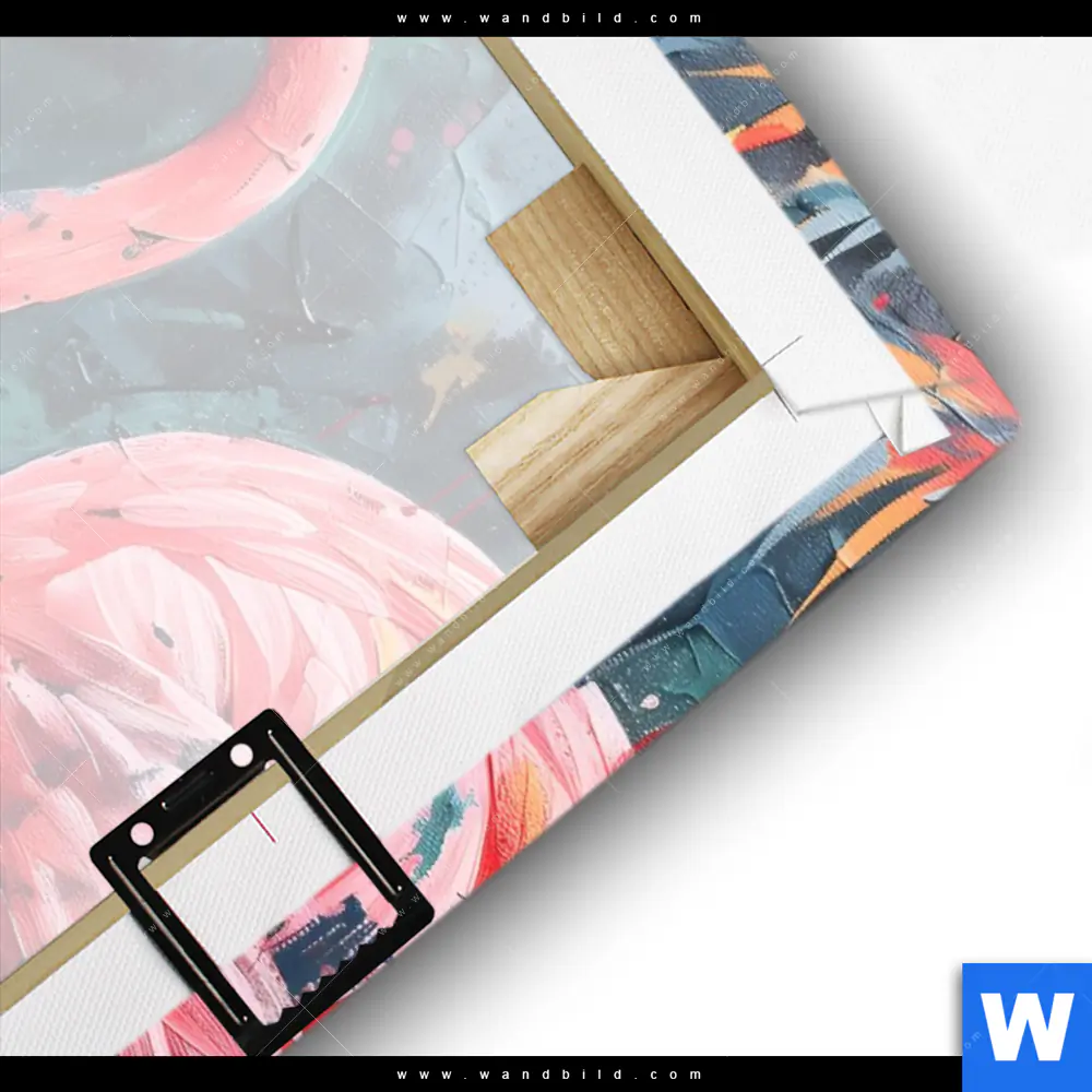 Leinwandbild | Flamingo - Dschungel Eleganz | Hochformat - Image 3