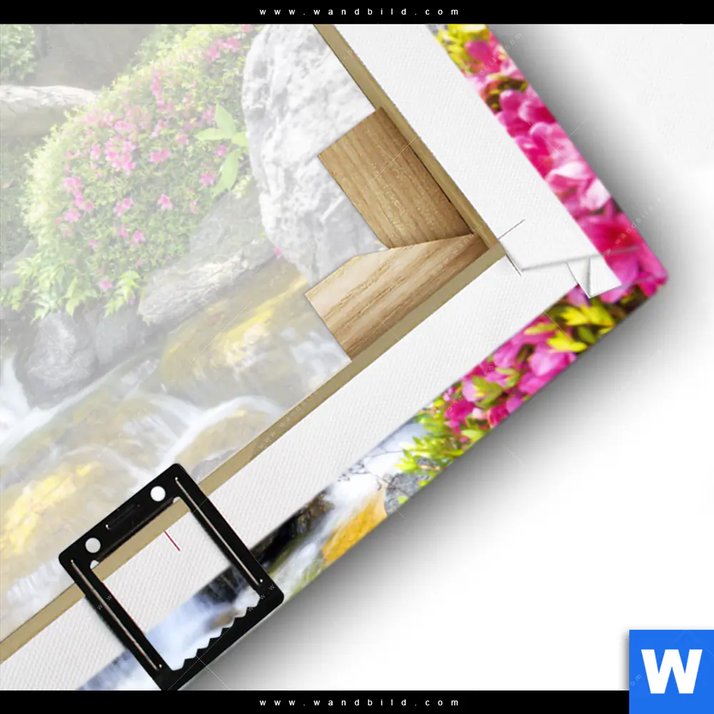 Leinwandbild | Japanischer Garten mit Wasserlauf | Querformat - Image 3